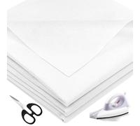 Annickee Entretela Termoadhesiva, 300 x 100 cm Blanco Tela Entretela para Planchar con Tijera, Solo Iado Ligera No Tejida Tela 50g/m², Guata Termoadhesiva para Planchar Arrugas y Reforzar la Ropa
