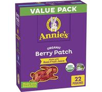Annie's Bocadillos orgánicos con sabor a frutas de conejo, sin gluten, paquete económico, 22 bolsas, 15.5 onzas