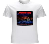Annihilator Set The World On Fire Mens T-Shirt Funny Top tee Camiseta Short-Sleeve White XXL
