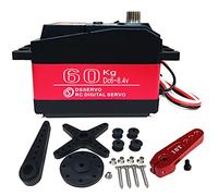 ANNIMOS 1:5 Digital Servo 60KG 8.4V Alto Voltaje Engranaje del Acero Inoxidable Esfuerzo de Torsión Grande De Alta Velocidad Resistente al Agua Servomotor - 270 Grados