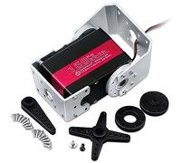 ANNIMOS 150KG Robot Servo Motor 12V Alto Voltaje Alto Par Engranaje de acero Servos de dirección digital grandes con soportes de montaje