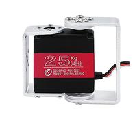 ANNIMOS 25KG Robot Servo Motor Alto Par Engranaje de Metal Completo Servos de dirección Digital con Soportes de Montaje