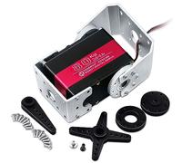 ANNIMOS 80KG Robot Servo Motor Alto Par Engranaje de Acero Impermeable Servos de Dirección Digital Grande con Soportes de Montaje