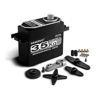 ANNIMOS Motor de dirección digital rápido de 35 kg sin escobillas con engranajes de metal completo IP67 impermeable de alto par