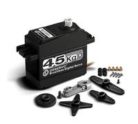 ANNIMOS Motor de servodirección RC sin escobillas de 45 kg, engranaje digital de metal completo impermeable