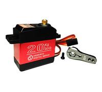 ANNIMOS Servo Digital Alto par 20KG Completo Metal Engranaje Impermeable para RC Modelo DIY, ángulo de controlar 180 °