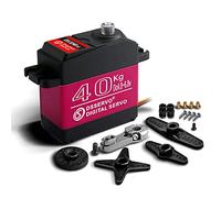 ANNIMOS Servomotor RC de 40 kg de alta velocidad/par de torsión de acero inoxidable impermeable estándar Servos digitales