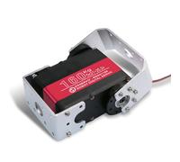 ANNIMOS Servomotor robot de 24 V y 160 kg de doble eje con soporte de montaje en U, engranaje de metal completo, servos digitales de dirección de alto par para avión, cuadricóptero, helicóptero, brazo