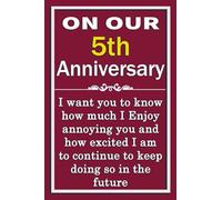 Anniversary Gift For Her 5 Years: Notebook gift for anniversary for wife fiancee her couple wedding / anniversary gift for wife from husband romantic ... gift for women 5 years , 100 pages