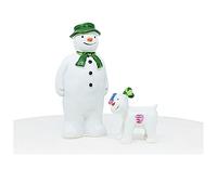 Anniversary House Juego de 2 piezas de decoración para tartas de El muñeco de nieve y el perro de nieve, material de resina resistente, decoraciones navideñas reutilizables, recuerdo de Raymond Briggs