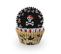 Anniversary House Moldes para cupcakes, 75 piezas, tazas de papel para hornear a prueba de grasa, pirata J175