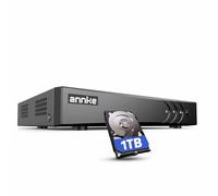 ANNKE 3K/5MP Lite DVR 8 Canales con 1 TB Disco Duro, CCTV Video Vigilancia DVR Soporta 8 Cámaras Analógicas y 2 Cámaras IP, Detección de Personas y Vehículos, H.265+, Alerta por E-Mail con Fotos