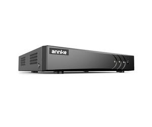 ANNKE 3K/5MP Lite H.265+ DVR 4 Canales con Rilevamento Persone e Veicoli per CCTV Analogici/AHD/TVI/IP Kit Telecamera di Sorveglianza, Alarma por Correo Electrónico con Imágenes, sin Disco Duro
