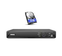 ANNKE 4K PoE NVR 8 Canales CCTV Sistema de Cámara de Seguridad de Red Grabadora de Vídeo con Disco Duro de 2 TB, 8MP 5MP 4MP 1080P HD, Cámara IP Grabación de Vigilancia 24/7