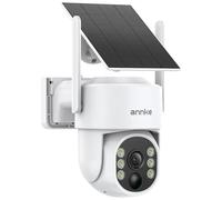 ANNKE Cámara de vigilancia de 2,5 K, batería solar exterior, panorámica PTZ de 360°, visión nocturna de color, WiFi de 2,4/5 GHz, batería no extraíble, audio bidireccional, detección de movimiento PIR