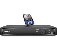 ANNKE Sistema de vigilancia NVR PoE de 16 canales, 12 MP, grabadora de videovigilancia para el hogar, interior y exterior, seguridad compatible con cámaras IP HD de 12 MP/4K/5MP/4MP, grabación de