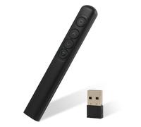 Annlpoy 1pcs Puntero Presentaciones Presentador Inalámbrico Mando Puntero,Pasador Diapositivas,Compatible con PowerPoint, Windows, Mac OS, Linux, para Enseñanza, Oficina y Conferencias