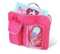 Annmore Bolsa Compatible con LEXIBOOK Ordenador portátil Educativo y bilingüe, Compatible con VTech Genio Máster Bilingüe, Rosa