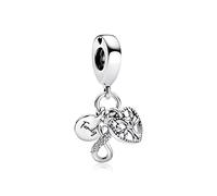 Annmors Family Tree of Life Charm 925 Sterling Silver Bead Forever Love Dangle Charm fit Women Bracelet & Necklace DIY Jewelry Gifts Christmas Halloween Valentine's Day Happy Birthday Mother's Day