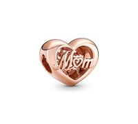Annmors Jewelry Love Mom Charms in 925 Sterling Silver Beads for Women's Bracelets & Necklaces Gifts for Christmas Halloween Valentine's Day Happy Birthday Mother's Day