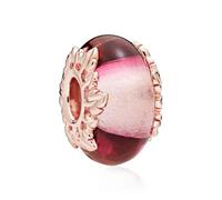 Annmors Separadores Amuletos de Plata Esterlina 925 para Pulseras y Collares Europeos, Separadores de Murano con Circonita 5A, Adecuados para Mujeres y Niñas