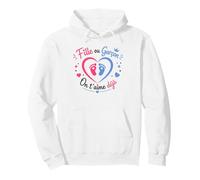 Annonce grossese bébé Baby Shower fille ou Garcon Sudadera con Capucha