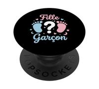 Annonce grossese Sexe Bebe Baby Shower fille ou Garcon PopSockets PopGrip Adhesivo