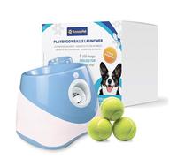 AnnonPet® Lanza bolas automático para perros con distancias ajustables 3/6/9 m, carga USB, batería de litio 2200 mAh, incluye 3 pelotas de tenis - Diversión y entrenamiento para tu perro