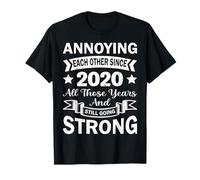 Annoying Each Other Since 2020 Cute Year Wedding Anniversary Camiseta