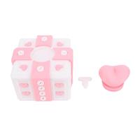 Annoying Gift Box with Screws, 3D Printed Funny Prank Present Box, 3.94in Funny Desktop Ornaments for Xmas Birthday Office Desktop Ornaments (Pink White)