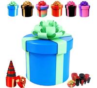 Annoying Nested Screw Gift Box,10 Layer Reusable Prank Gift Boxes,3D Printed Nested Gag Gifts Wrapping Box,for Birthday,Christmas & Fun Party Game (Blue)