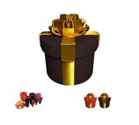 Annoying Nested Screw Gift Box- Funny Prank Gag Gift for Christmas, Office, Annoying Gift Box, Standard Money Present Box, Money Puzzle Box for Cash Gift, Reusable Prank Gift Packaging (Black)