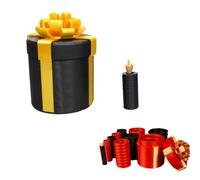 Annoying Nested Screw Gift Boxs, Box Prank Gift Boxes, Money Puzzle Boxes for Cash Gifts, Reusable Money Puzzle Prank Box for Cash & Surprises for Christmas & Fun Party Game (Black-A-Fingers)