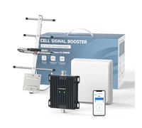ANNTLENT Amplificador de Cobertura Movil en Banda 20/8 (800/900Mhz) 4G LTE 3G 2G gsm, Repetidor de Señal Celular Antena Compatible con Vodafone, Movistar, Orange, Repetidor para el Hogar Oficina Campo