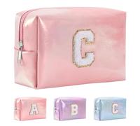 Anntry Bolsa de Cosméticos de Gran Capacidad, Bolsa de Maquillaje de PU de Primera Calidad,Bolsa de Lavado Multifuncional y Portátil,Regalo Ideal para Adolescentes, niñas, Mujeres, Amigas y mamás