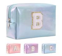 Anntry Bolsa de Cosméticos de Gran Capacidad, Bolsa de Maquillaje de PU de Primera Calidad,Bolsa de Lavado Multifuncional y Portátil,Regalo Ideal para Adolescentes, niñas, Mujeres, Amigas y mamás