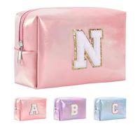 Anntry Bolsa de Cosméticos de Gran Capacidad, Bolsa de Maquillaje de PU de Primera Calidad,Bolsa de Lavado Multifuncional y Portátil,Regalo Ideal para Adolescentes, niñas, Mujeres, Amigas y mamás