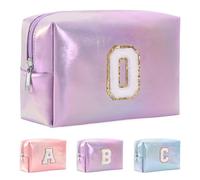 Anntry Bolsa de Cosméticos de Gran Capacidad, Bolsa de Maquillaje de PU de Primera Calidad,Bolsa de Lavado Multifuncional y Portátil,Regalo Ideal para Adolescentes, niñas, Mujeres, Amigas y mamás