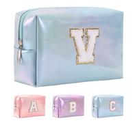 Anntry Bolsa de Cosméticos de Gran Capacidad, Bolsa de Maquillaje de PU de Primera Calidad,Bolsa de Lavado Multifuncional y Portátil,Regalo Ideal para Adolescentes, niñas, Mujeres, Amigas y mamás