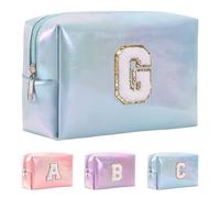 Anntry Bolsa de Cosméticos de Gran Capacidad, Bolsa de Maquillaje de PU de Primera Calidad,Bolsa de Lavado Multifuncional y Portátil,Regalo Ideal para Adolescentes, niñas, Mujeres, Amigas y mamás