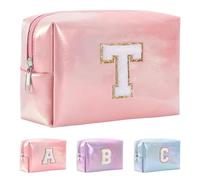 Anntry Bolsa de Cosméticos de Gran Capacidad, Bolsa de Maquillaje de PU de Primera Calidad,Bolsa de Lavado Multifuncional y Portátil,Regalo Ideal para Adolescentes, niñas, Mujeres, Amigas y mamás