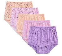 Anntry Braguitas de Cintura Alta para Mujer, Calzoncillos de algodón para Mujer, Ropa Interior de Cobertura Completa, Bragas Transpirables Suaves, Paquete de 5 (Color-1, L)