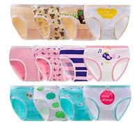 Anntry Niños Paquete de 12 Calzoncillos Calzoncillos cómodos y Suaves Ropa Interior de algodón Niñas pequeñas Bragas Surtidas 2-12 años (Color-2, 2-4 años)