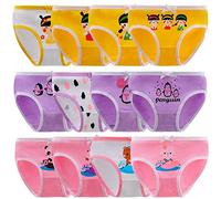 Anntry Niños Paquete de 12 Calzoncillos Calzoncillos cómodos y Suaves Ropa Interior de algodón Niñas pequeñas Bragas Surtidas 2-12 años (Color-4, 10-12 años)