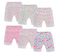 Anntry Pantalones Cortos de Ciclismo de Color sólido para niñas de 2 a 12 años Bragas de Vestir de Seguridad Boyshort para niños pequeños Paquete de 6 Ropa Interior (Estilo1, 10-12 años)