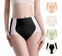 Anntry Ropa Interior de Cintura Alta para Mujer, sin Costuras, Ligero Control de Barriga, Bragas sin presentación, sin engarce, Bragas de Levantamiento de glúteos, Paquete de 4