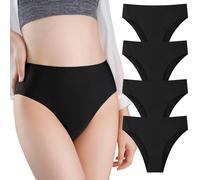 Anntry Ropa Interior de Cintura Alta sin Costuras para Mujer, Bragas de Secado rápido, Sexy, de Corte Alto, Hipster, descarado, Bikini para Mujer