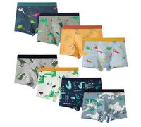 Anntry Ropa Interior para niños, Calzoncillos Tipo bóxer de Dinosaurio para niños pequeños, Paquete de 8 Calzoncillos de algodón para bebés de 2 a 12 años
