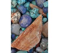 Annual Planner-Beautiful Rocks cover art: UNDATED monthly and daily layouts with daily checklist, top 3, daily intention, and daily reflection spaces