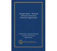 Annual report - National Advisory Council on Economic Opportunity (1973/74)